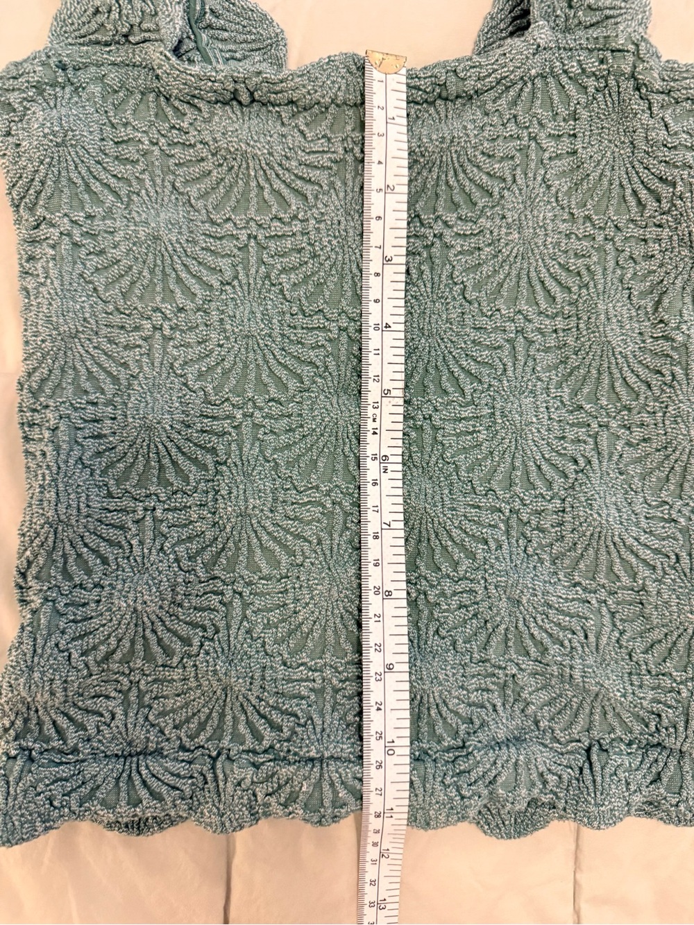 Free People Intimately Love Letter Cami Sage Green Floral Jacquard Tank XS/S - Picture 8 of 10